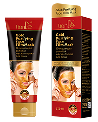 Очищающая золотая маска-пленка для лица, TianDe (Тианде), Абакан